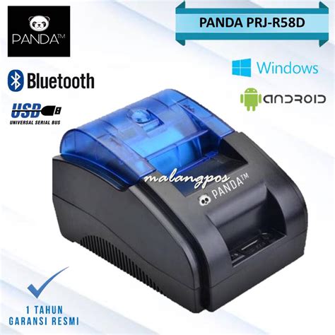 Jual Printer Thermal Bluetooth Panda PRJ R58D 58mm Usb Bluetooth