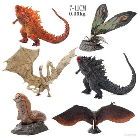 Pcs Godzilla Rey De Los Monstruos Figura De Acci N Mothra Ghidorah