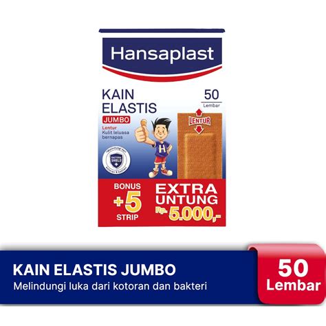 Jual Hansaplast Kain Elastis Jumbo Box Isi 50 Plester Jumbo Plester