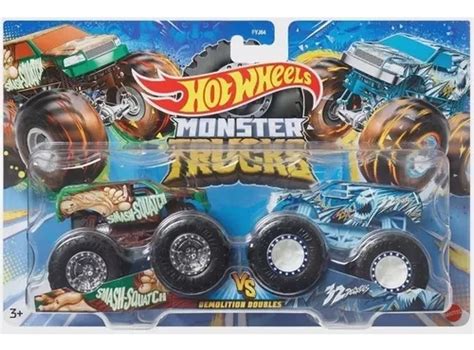 Hot Wheels Monster Truck Pack 2 Carrinhos Fyj64 Mattel