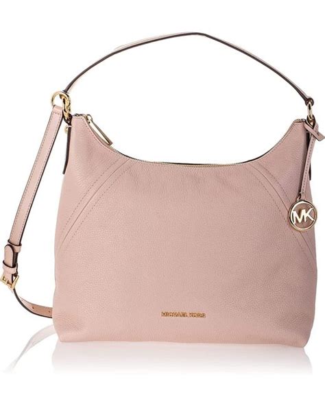 Michael Kors Aria Large Shoulder Bag In Soft Pink Pink Lyst Uk