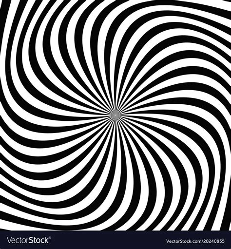 Black And White Spiral Ray Background Royalty Free Vector