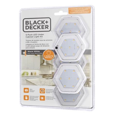 BLACK DECKER PureOptics LED Amax Inc 5 Pack LED Under Cabinet Puck