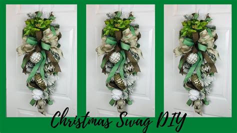 High End Elegant Christmas Door Swag Diy Step By Step Instructions