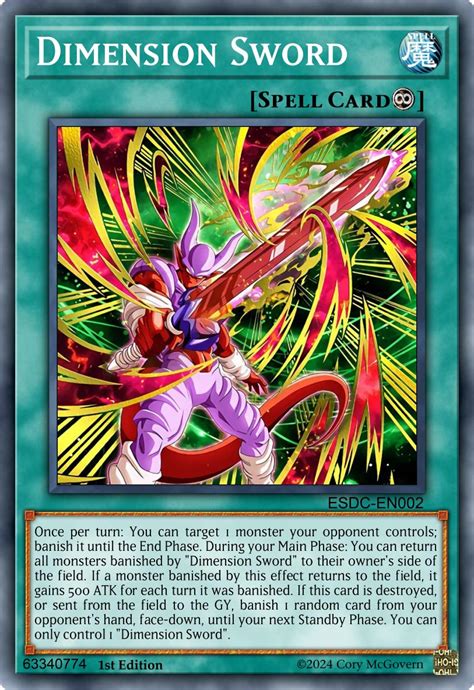 Dimension Sword Cardcustom Yu Gi Oh Custom Think Tank Wiki Fandom