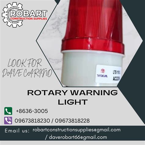 Rotary Warning Light Commercial Industrial Construction Tools