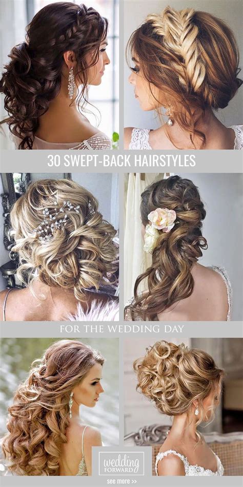 Swept Back Wedding Hairstyles 30 Best Looks Expert Tips Romantic