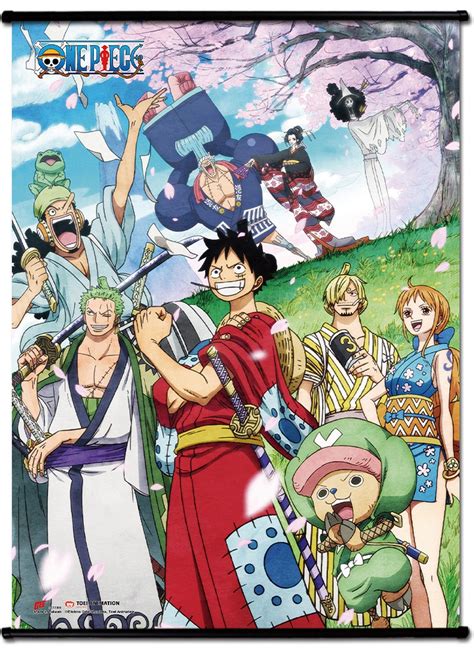 One Piece - Wano Country Keyart Wall Scroll 31"W x 43"H – Great Eastern