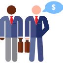 Businessmen Pictograms Colour Icon