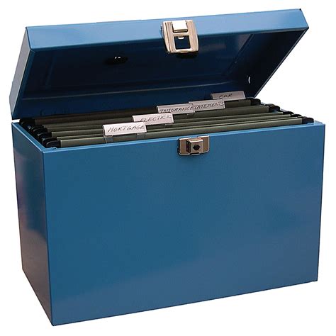 Foolscap Metal Box File Blue Hope Education