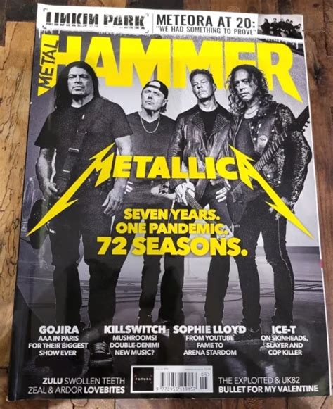 Metal Hammer Uk Magazine May Issue Metallica Linkin Park