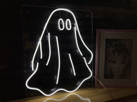 Ghosts Led Neon Sign Games Room Sign Wall Art Custom Neon Etsy Australia