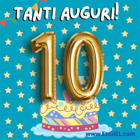 Buon Compleanno  10 Anni  Per Ogni Evento