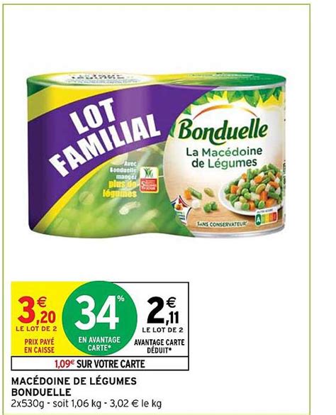 Promo Macédoine De Légumes Bonduelle chez Intermarché Hyper iCatalogue fr