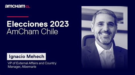 Elecciones Directorio 2023 Ignacio Mehech Albemarle YouTube