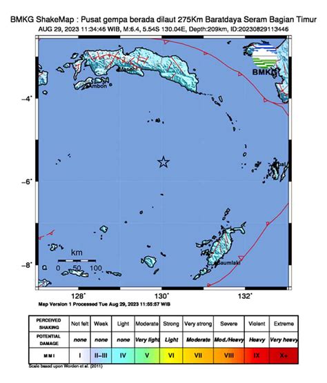 Ini Penyebab Gempa Bumi M 6 4 Di Laut Banda