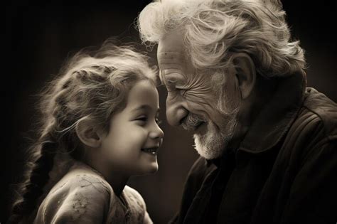 El Estrecho V Nculo Emocional Entre Los Abuelos Y Sus Nietos Foto Premium