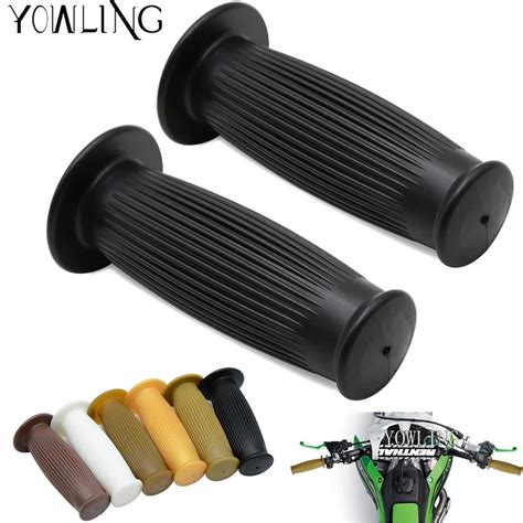 25mm 28mm Vintage Handle Grips Motorcycle Universal Rubber Handlebar