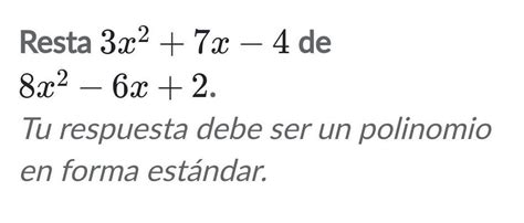 Sumas Y Restas De Polinomios Doy Coronita D Brainly Lat