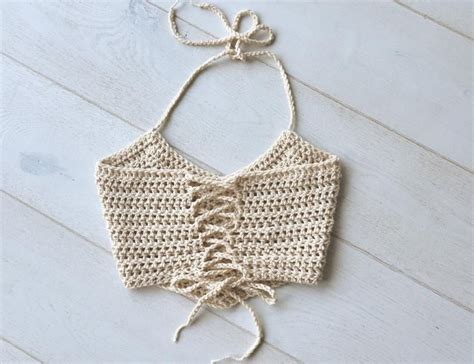 Crochet Crop Top Pattern Easy Crocheted Tank Top Pattern Beginner Friendly Written Pattern