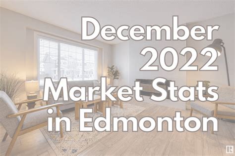 December 2022 Real Estate Market Stats In Edmonton Realty Unleashed