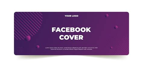 Premium Vector Facebook Cover Geometri Vector Style