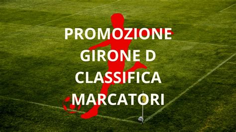 Promozione D la classifica marcatori dopo la 28ª giornata