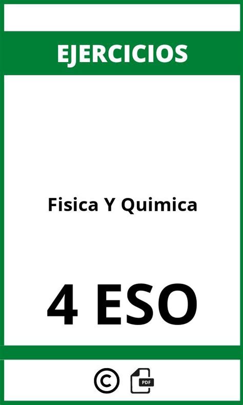 Ejercicios De Fisica Y Quimica Eso Pdf