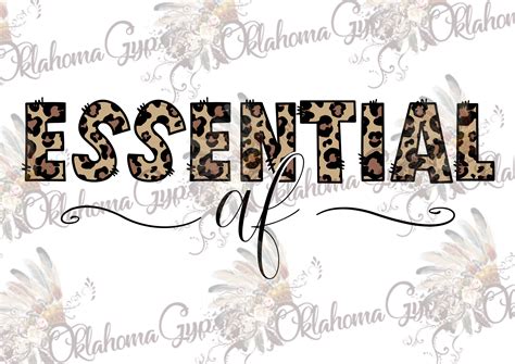 Essential Af Leopard Digital File Oklahoma Gypsy Designs