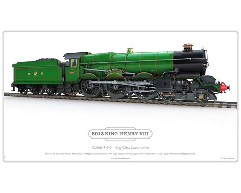 GWR King Class Steam Locomotive Etsy