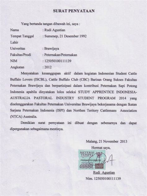 Detail Contoh Surat Pernyataan Belum Beroperasi Koleksi Nomer