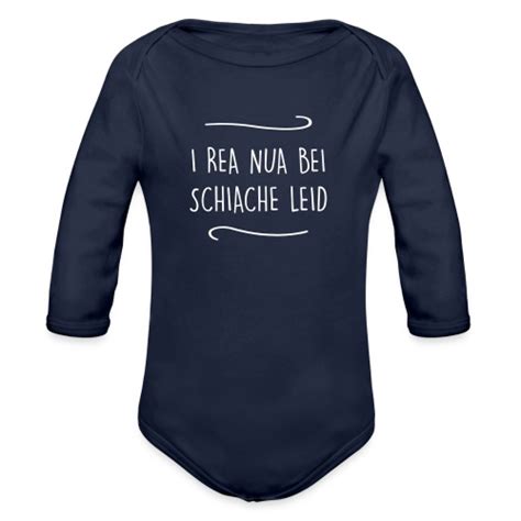 I Rea Nua Bei Schiache Leid Bio Baby Body Langarm Baby Bodys