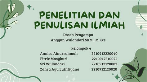 Kelompok 4penelitian Dan Penulisan Ilmiah Youtube