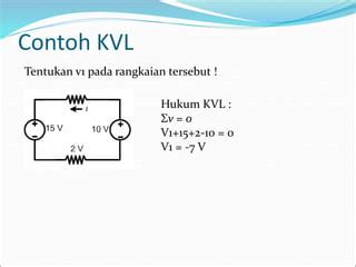 Hukum Rangkaian Kelistrikan Rangkaian Listrik Ppt