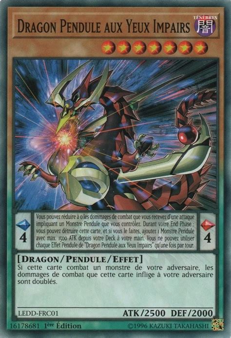 Dragon Pendule Aux Yeux Impairs Carte Ledd Frc Dragon L Gendaire Ledd