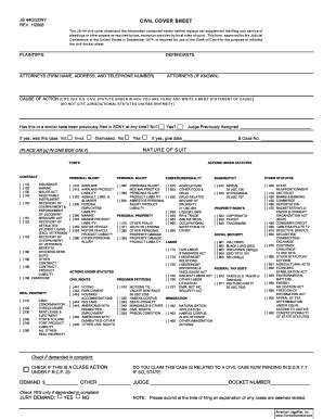 Fillable Online T He JS 44 Civil Cover Sheet And The Inform Ation