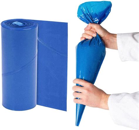 Tezraftaar X Icing Bags Disposable Blue Sticky Savoy Piping Pastry