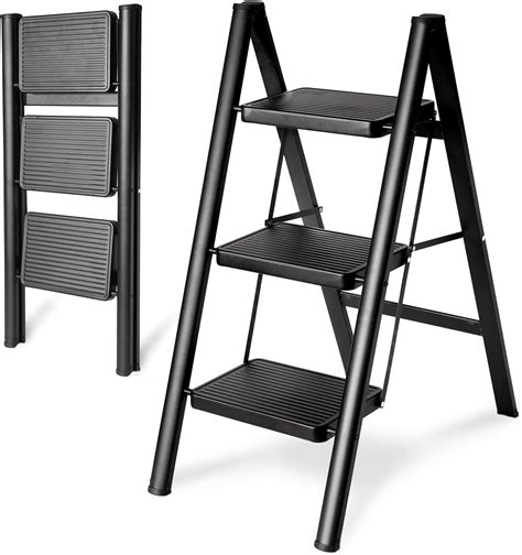 Hbtower 2 Step Ladder Step Ladder Folding With Anti Slip Wide Pedals