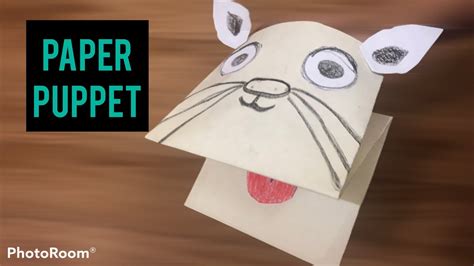 How To Make Paper Puppet Easy At Home Youtube