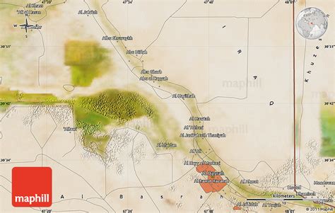 Satellite Map of Al Başrah