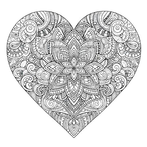 Coloriage En Forme De Coeur