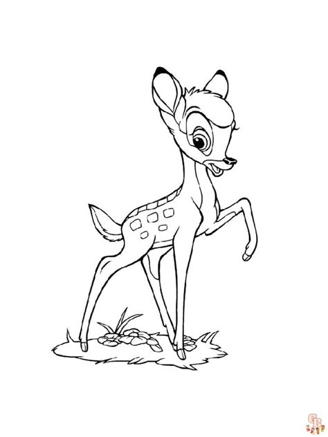 Descubre Los Mejores Dibujos Para Colorear De Bambi Para Imprimir Para
