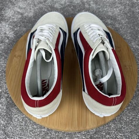 Vans | Shoes | Vans Old Skool Retro Block Sneakers Mens 2 Low Top Red ...
