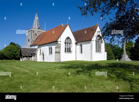 Binsted Holy Cross Parish Church Stock Photo Alamy