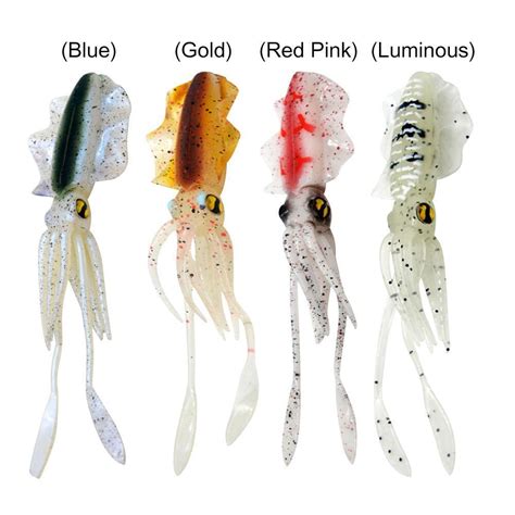 15 5cm 20g Bionic Squid Sea Fishing Lures Artificial Soft Bait