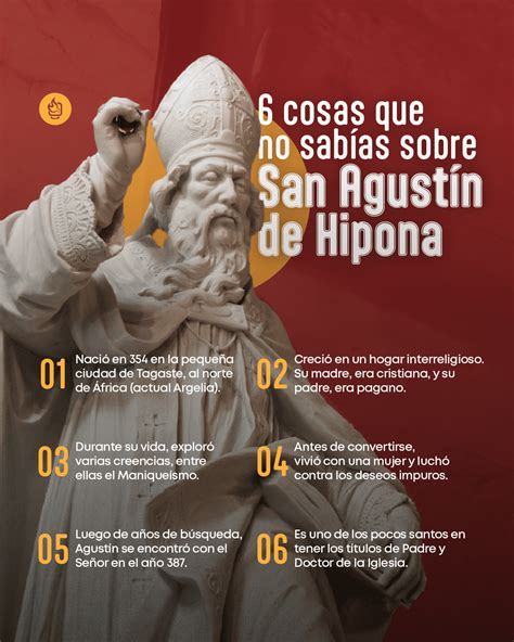 Infografía 6 cosas que no sabías sobre San Agustín de Hipona 5