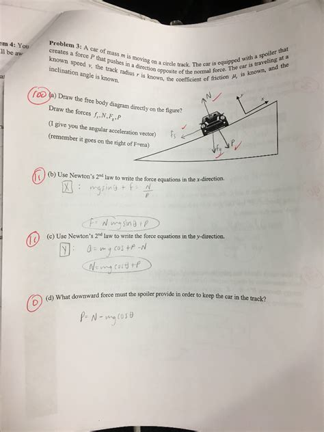 Solved Problem A Car Of Mass M Is Moving On A Cirele Chegg