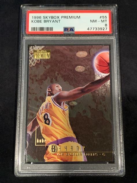 Kobe BRYANT 1996 Skybox Premium 55 ROOKIE Card NEW PSA 8 NM MT RC 96