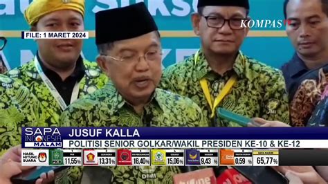 Jusuf Kalla Buka Suara Terkait Isu Jokowi Gabung Golkar Begini Katanya