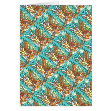 Magic Candy Corn Dragon Halloween Fantasy Card Zazzle